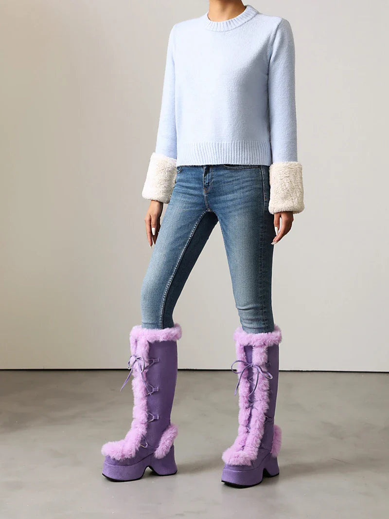 Funky Fur Platform Boots