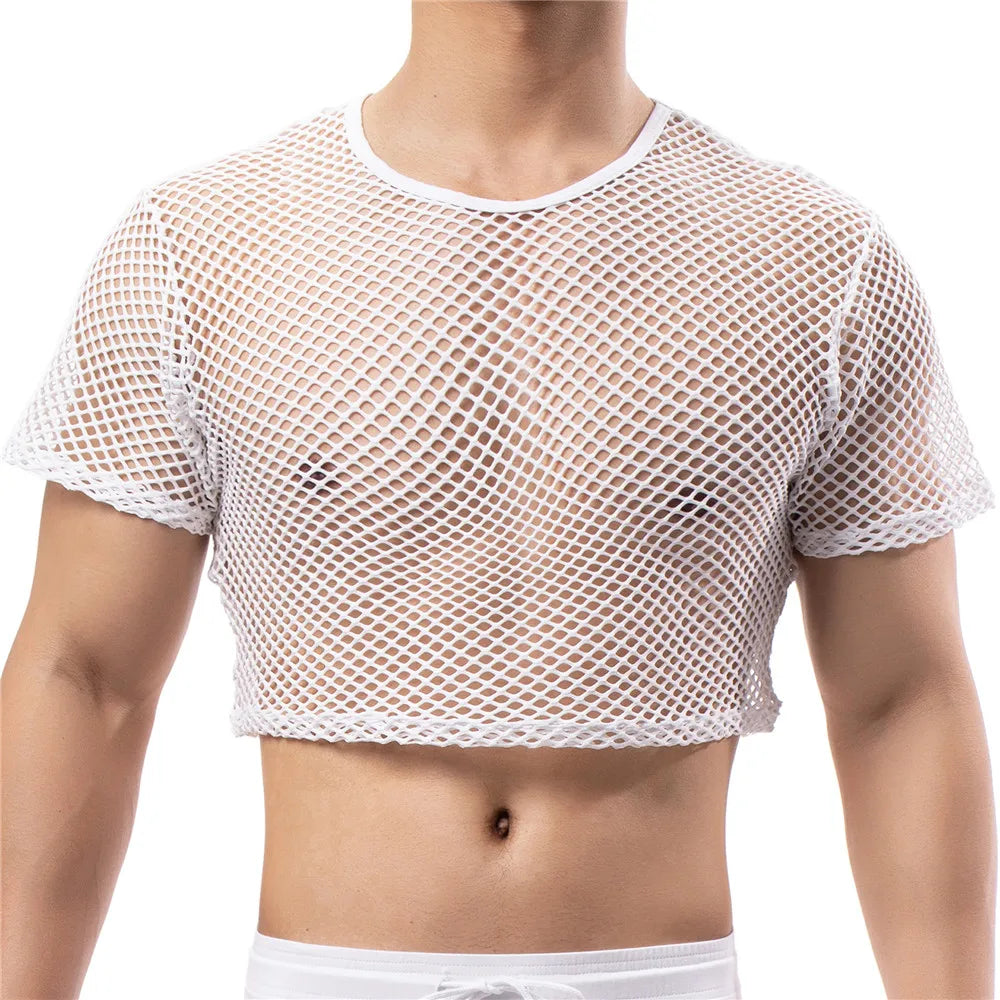 Rave Netted Crop Top