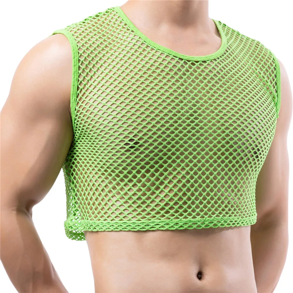 Rave Netted Crop Tank