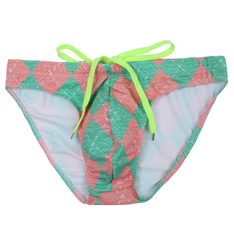 Sexy Fashion Print Swim Briefs