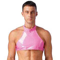 Diva Sparkle Halter Crop Top