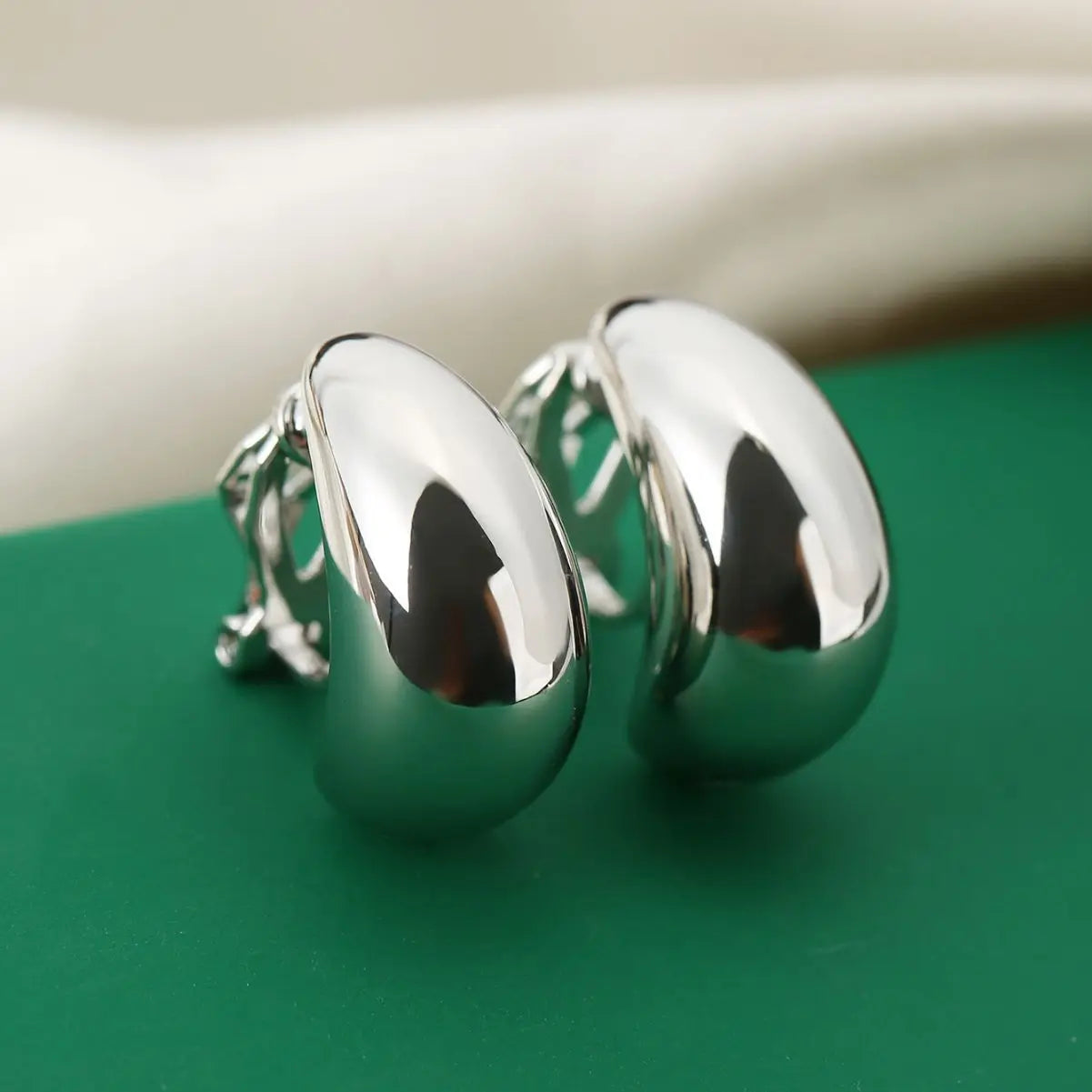 No Piercing, No Problem Champagne Clip-On Earrings