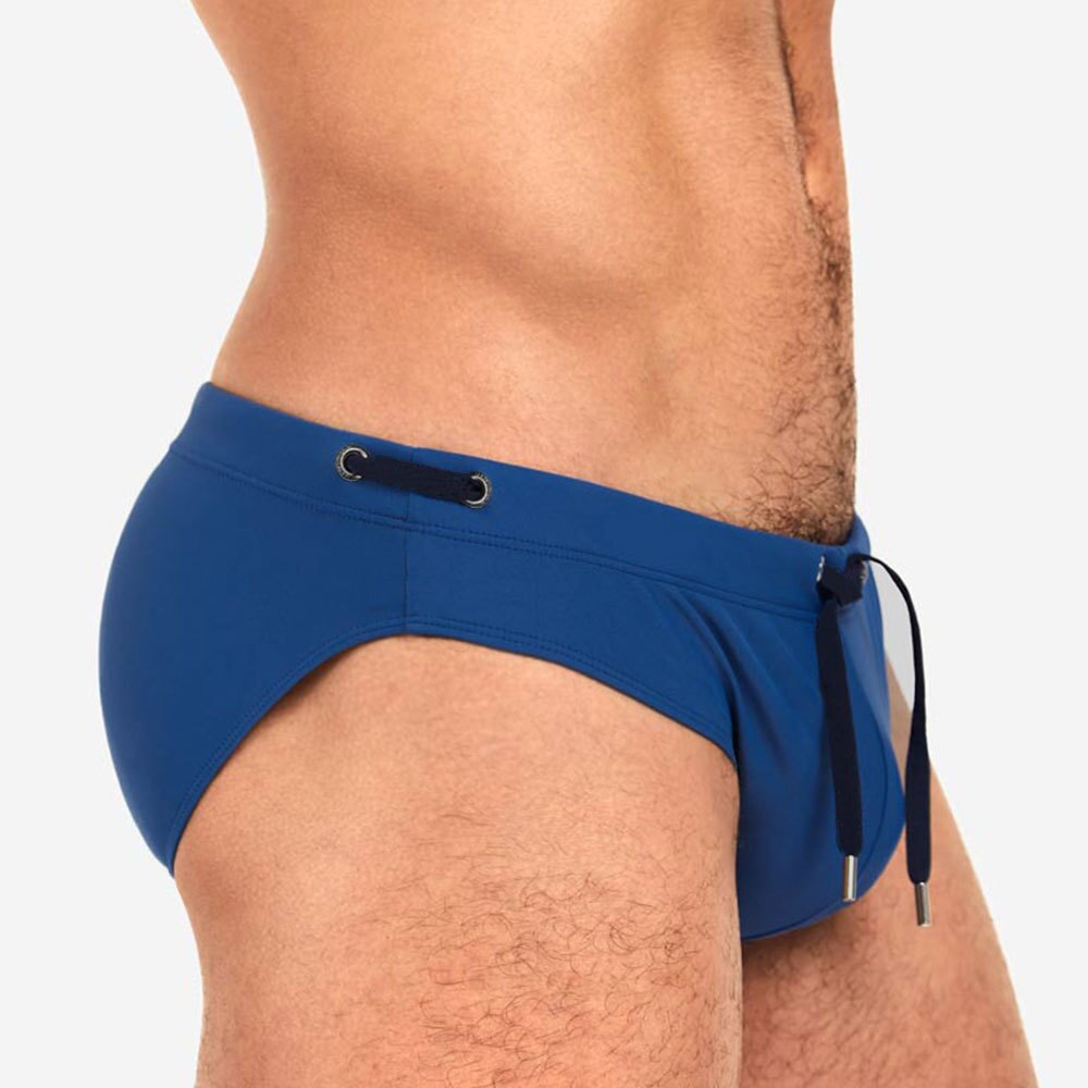 Solid Color Swim Briefs for Men