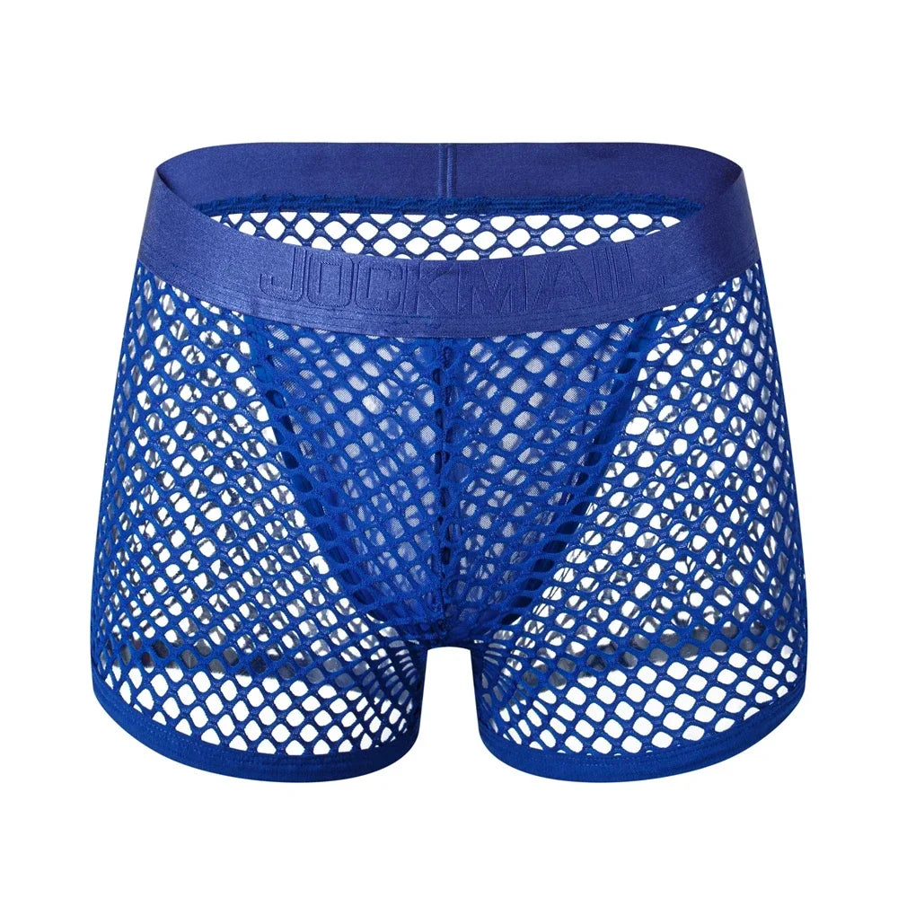 Jockmail Reveal All Fishnet Underwear Shorts