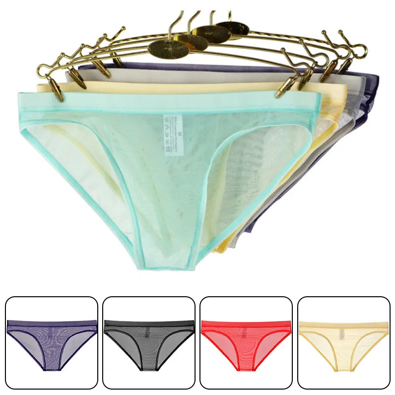 Sheer Mesh Skinny Briefs