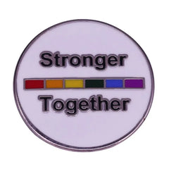 Stronger Together Enamel Pin