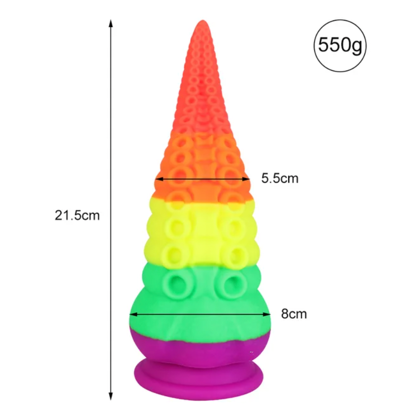 LGBT Rainbow Tentacle Dildo
