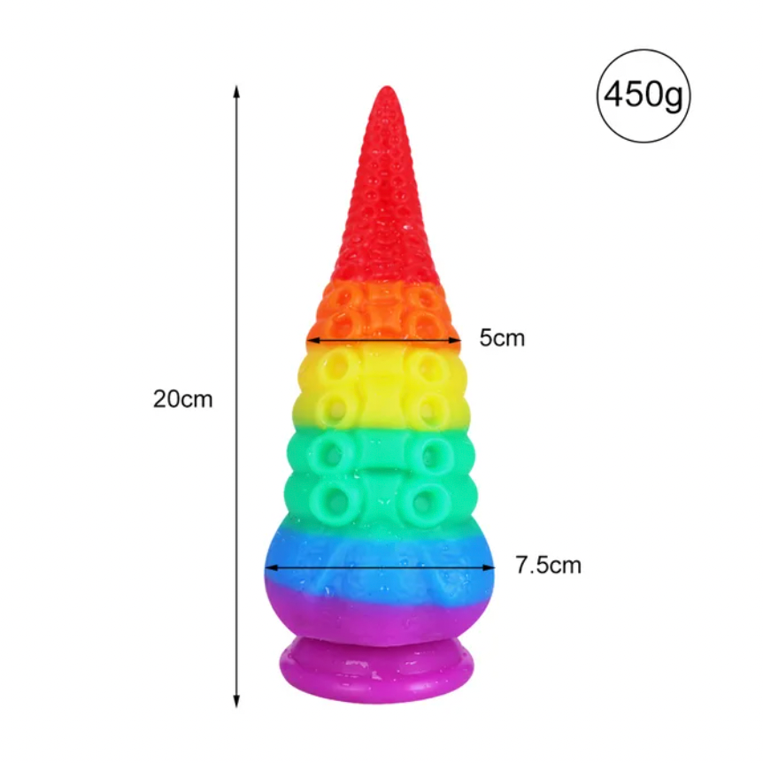 LGBT Rainbow Tentacle Dildo