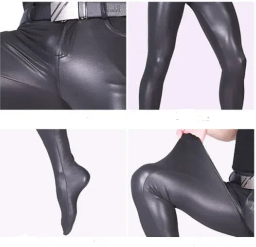 Tight For Night Punk PU Leather Pants