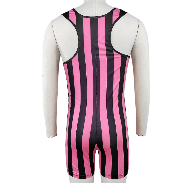 Sculpt & Striped Compression Wrestling Singlet