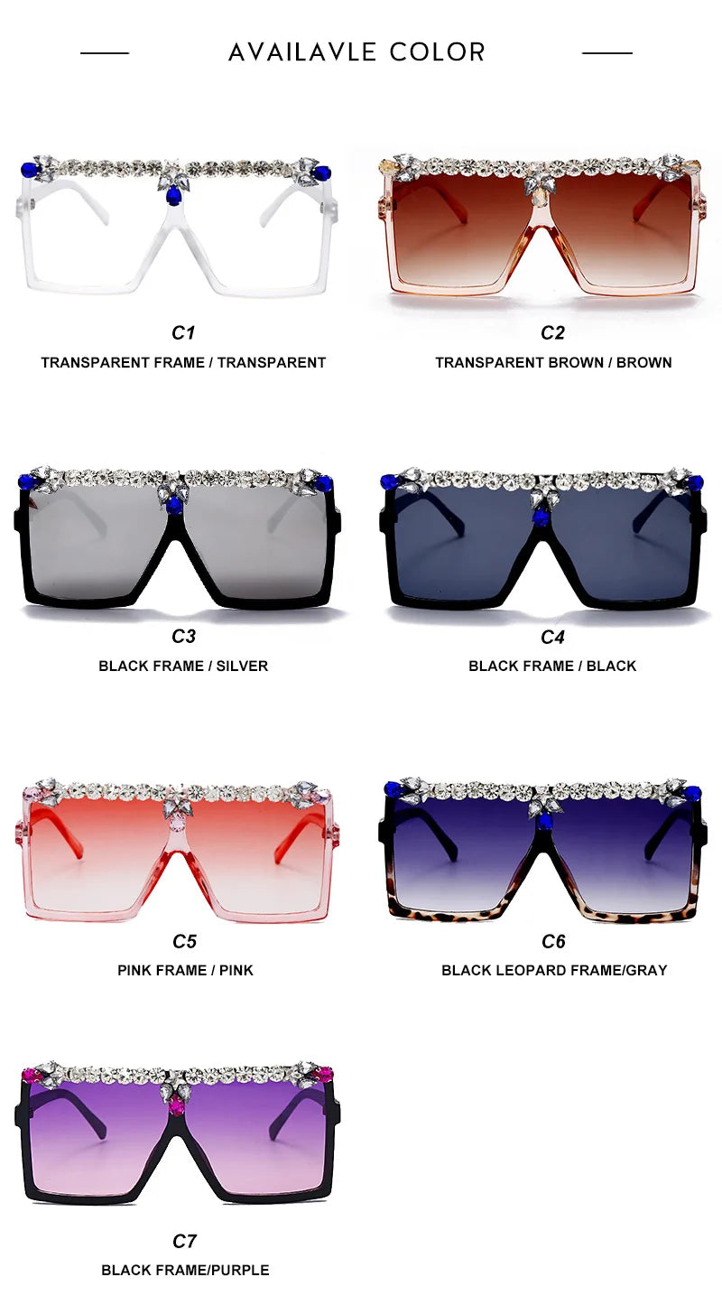 Oversized Diamond Square Sunglasses