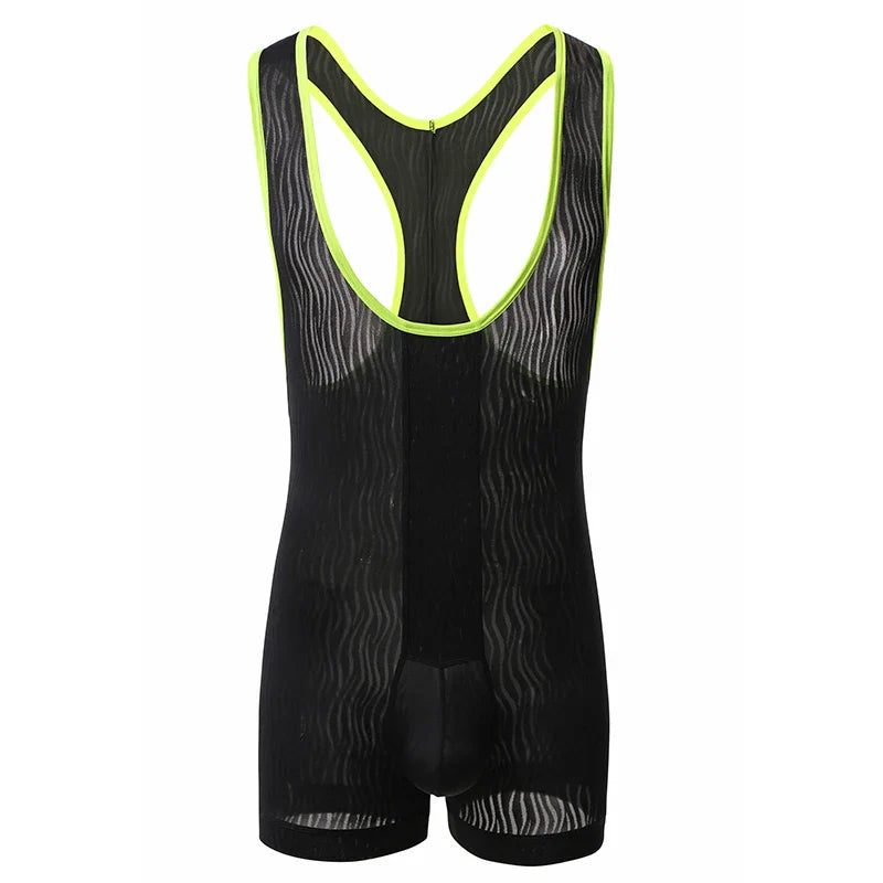 Men's Striped Bottom Jumpsuit