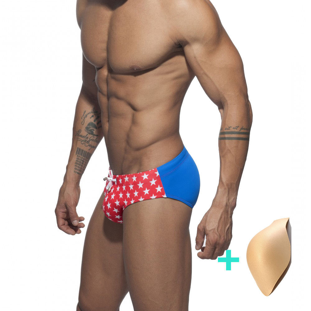 Star-Spangled Swim Briefs