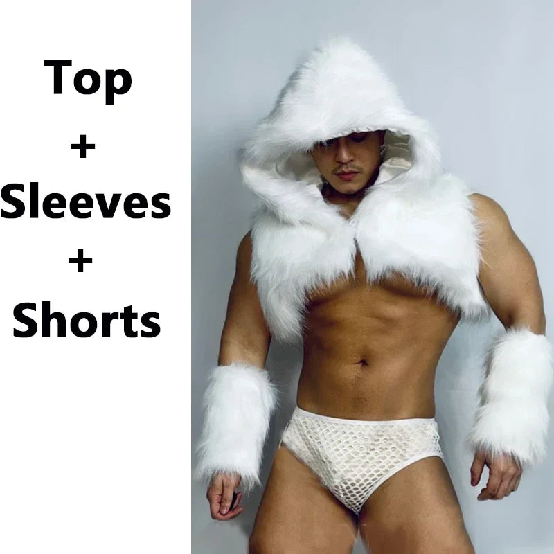 Sexy White Party Men's Outfit