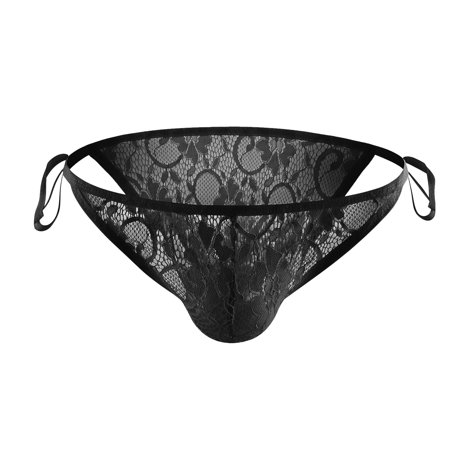 Strappy Lace Allure Sheer Side Split Briefs