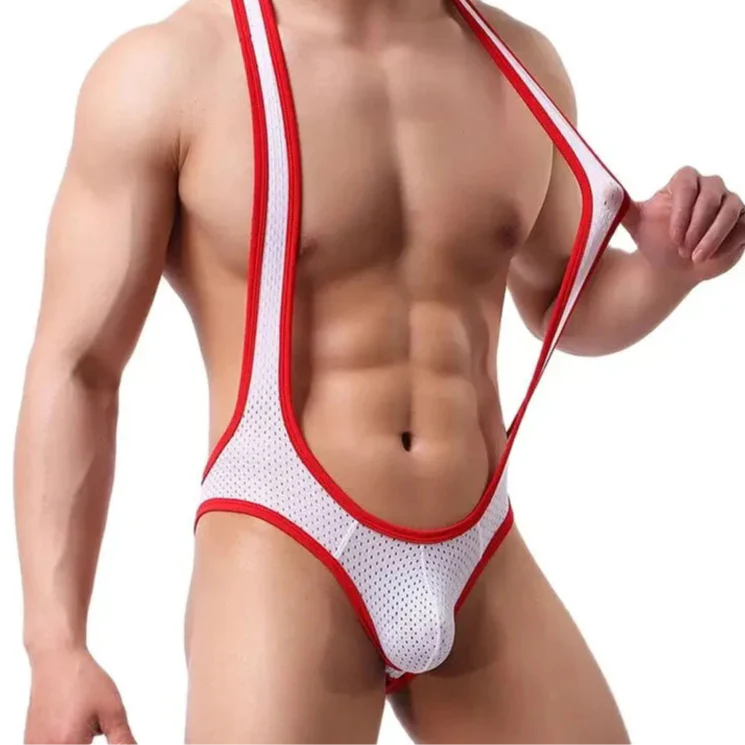 Kinky Wrestling Jockstrap Bodysuit