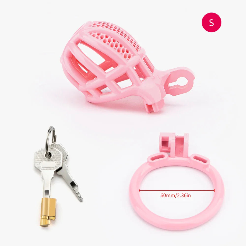 Pink Sissy Cock Cage