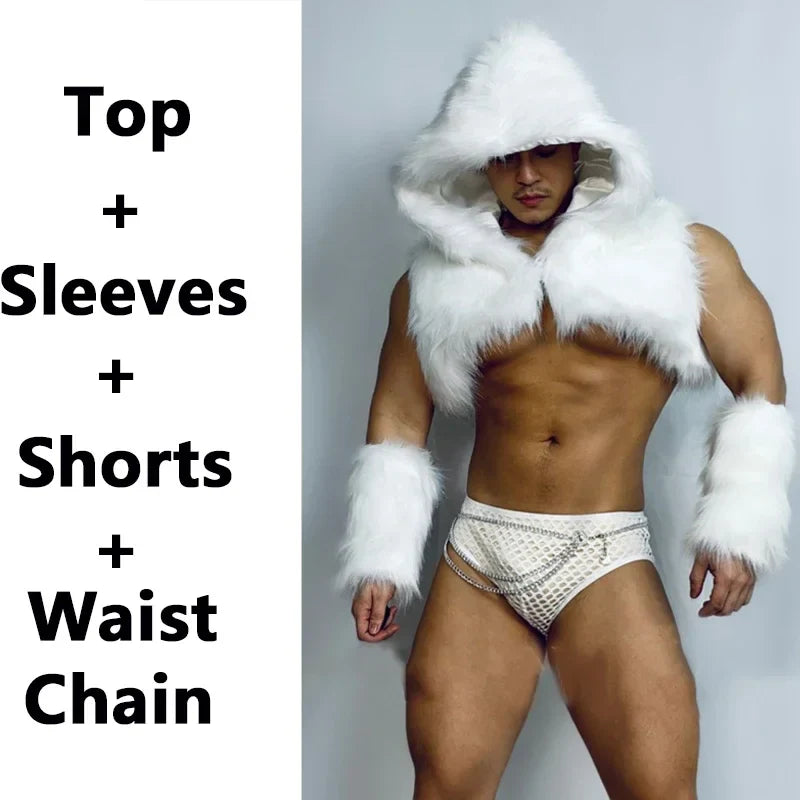 Sexy White Party Men's Outfit