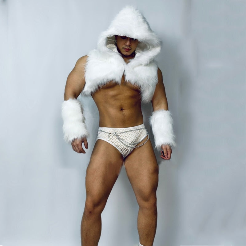 Sexy White Party Men's Outfit