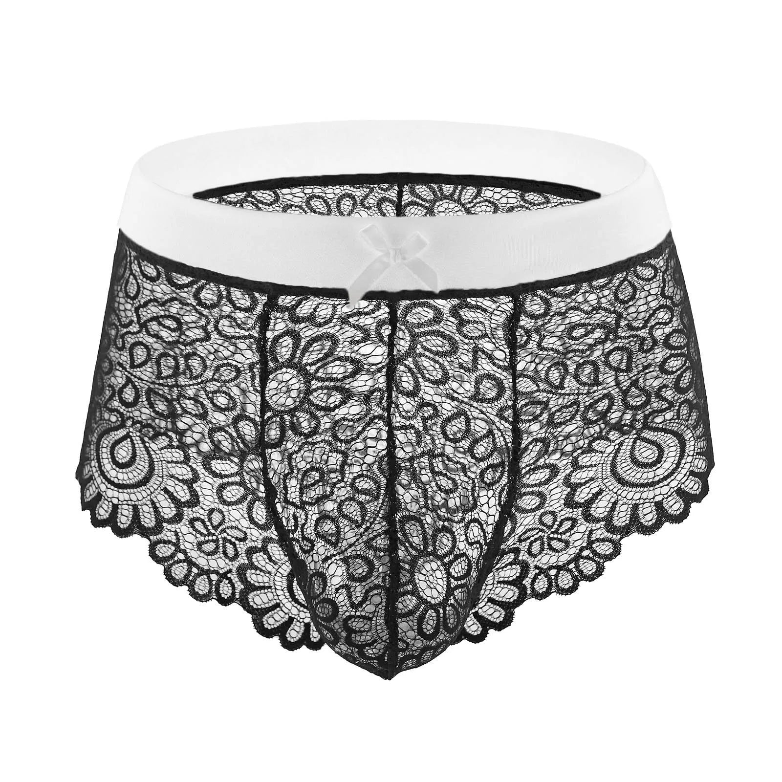 Embrace The Lace Men's Floral Panties