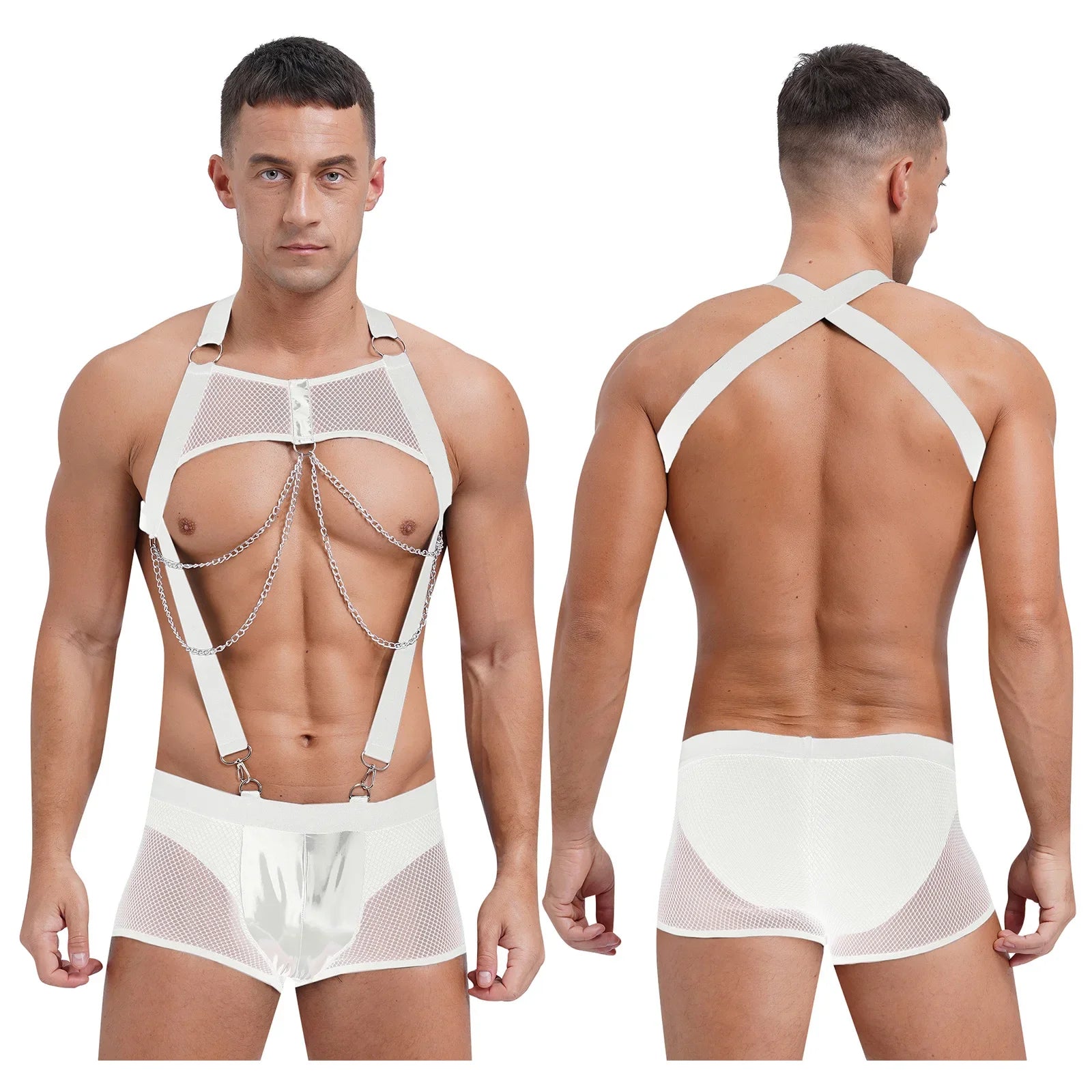 Catch Me Mesh Men's Fishnet Bodysuit