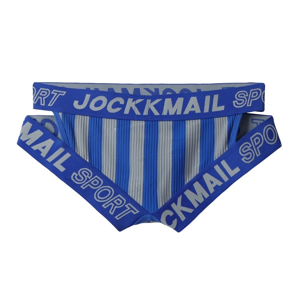 JOCKMAIL Striped & Strapped Briefs