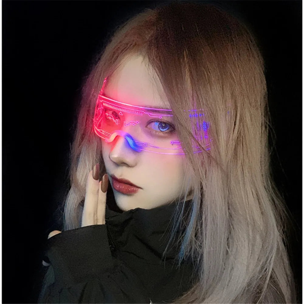 Glowing LED Rave Shades