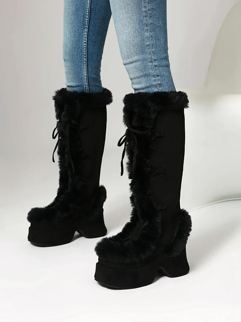Funky Fur Platform Boots