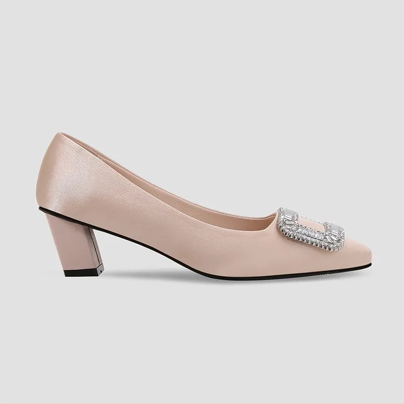 First Class Purser Rhinestone Pumps