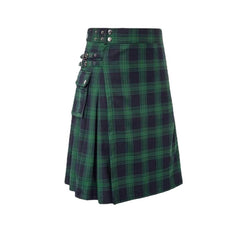 Contrast Color Festival Pleated Skirt