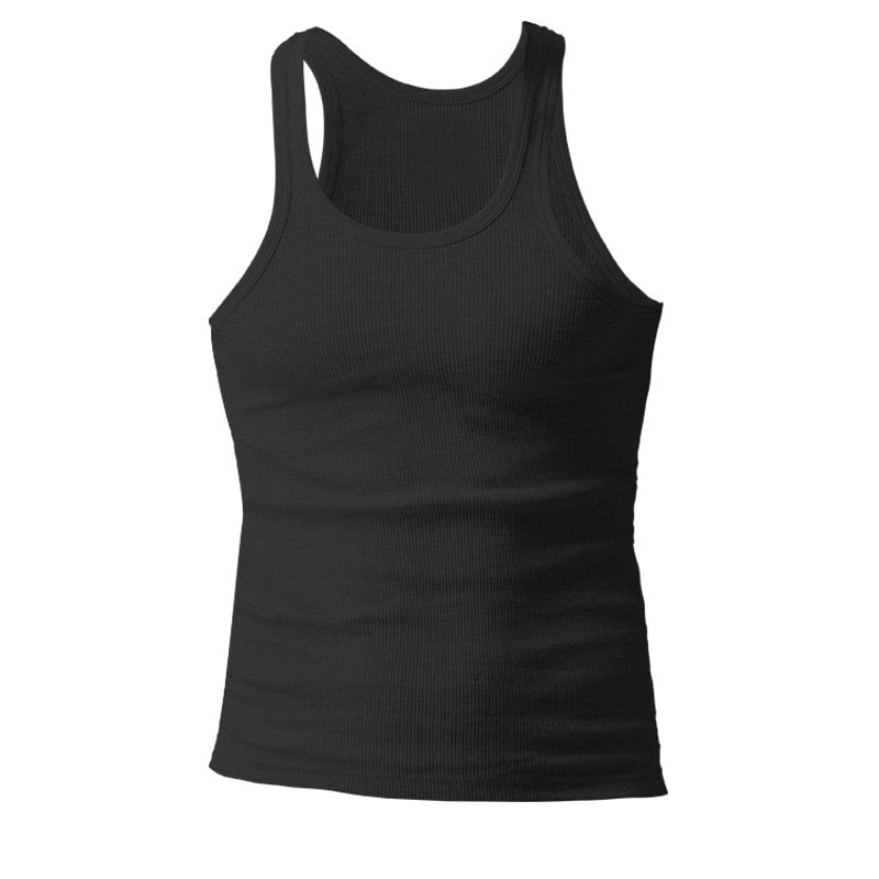 Rough Thread Sleeveless Fitness Singlet