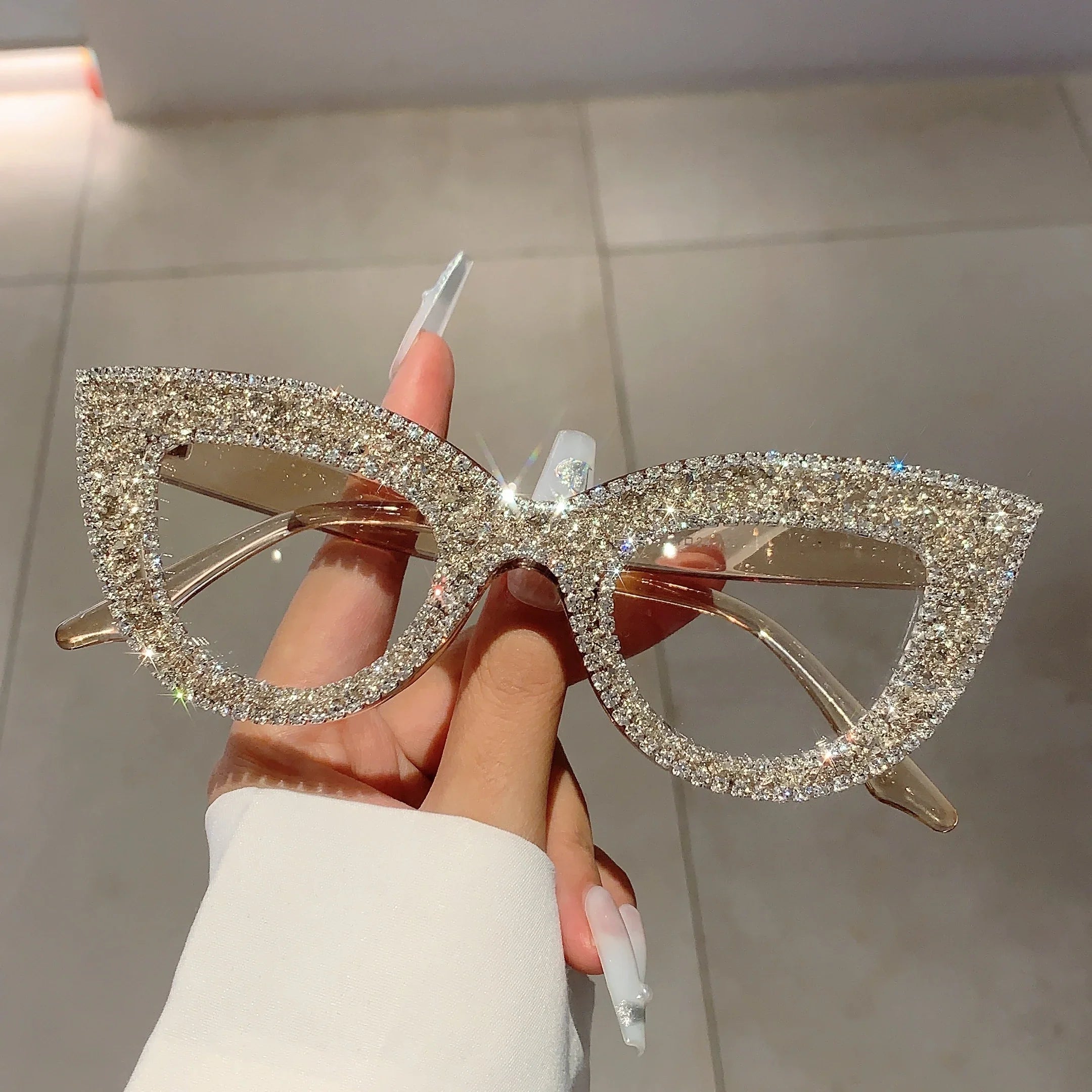 Rhinestone Cat Eye Sunglasses