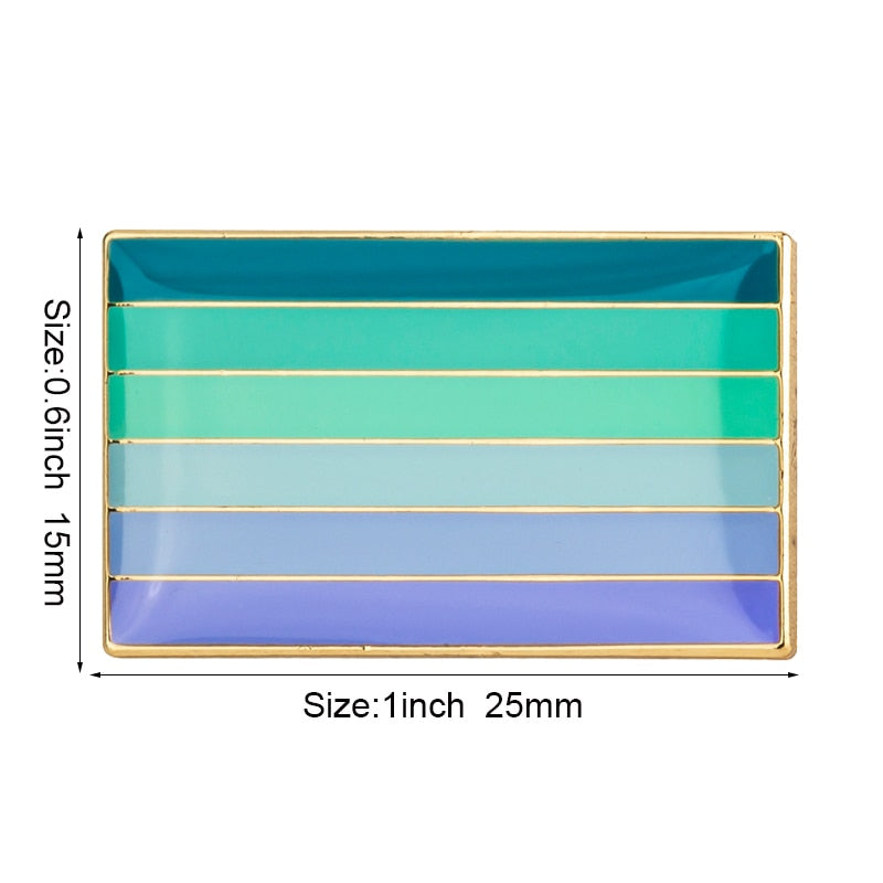 Neptunic Pride Flag Enamel Pin