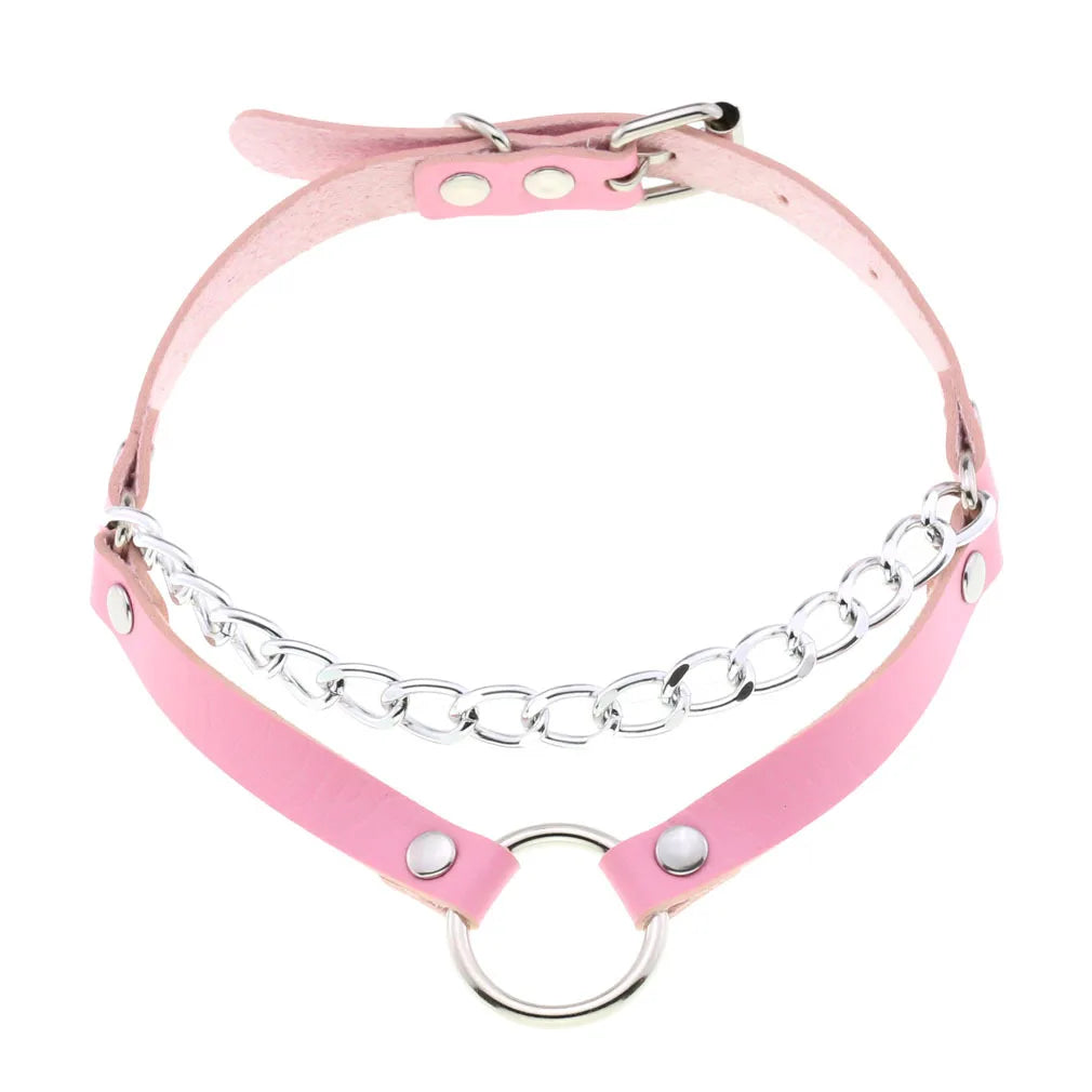 Femme Pink Punk Chokers