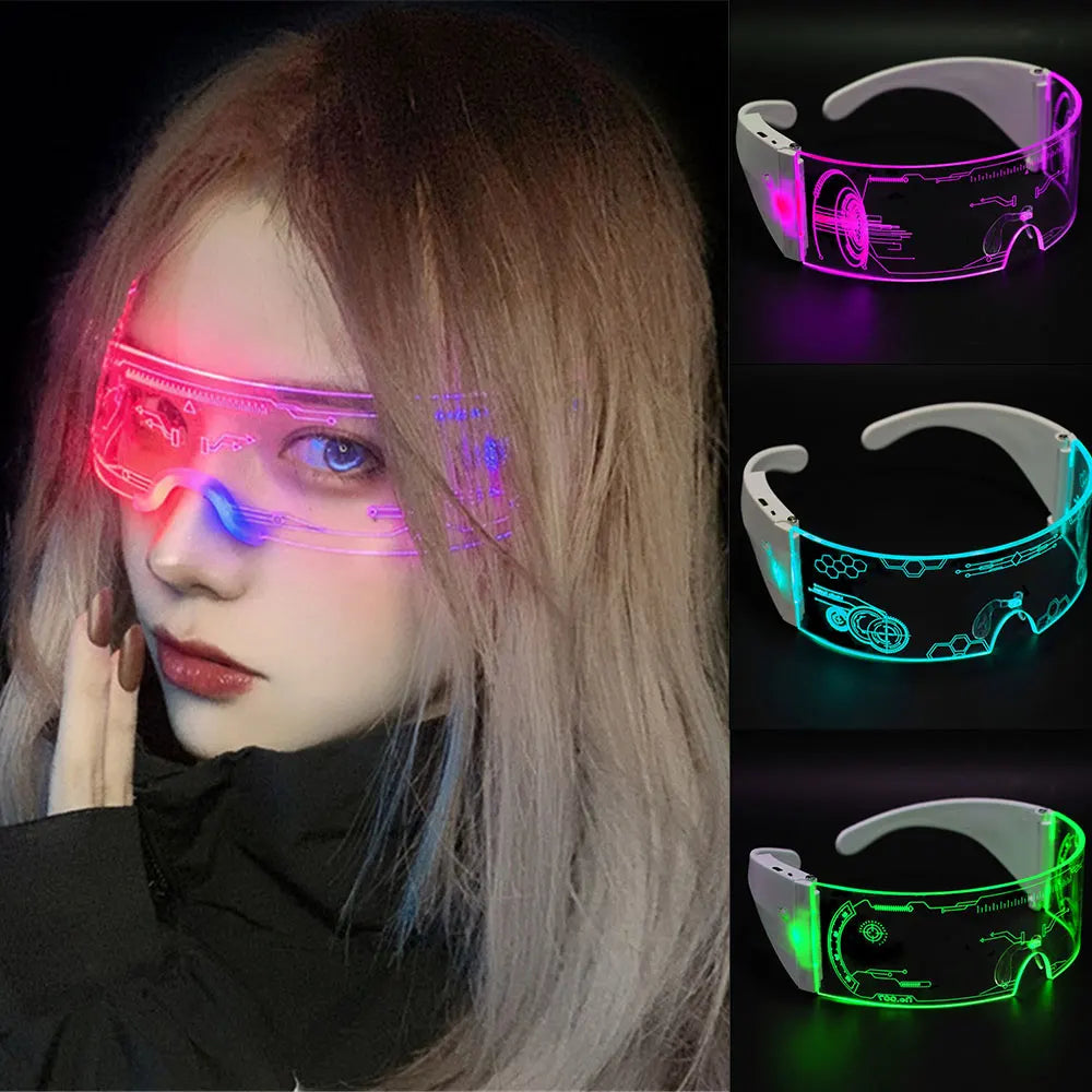 Glowing LED Rave Shades