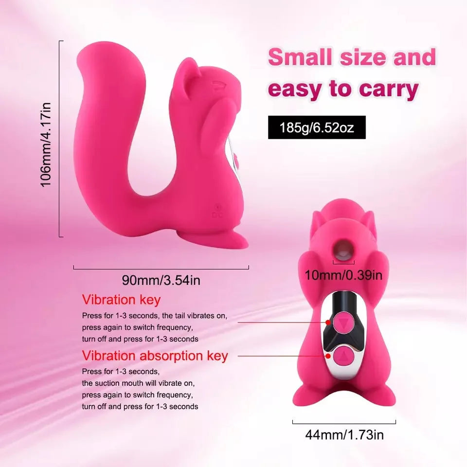 Squirrel's Delight Wireless Sucking Vibrator
