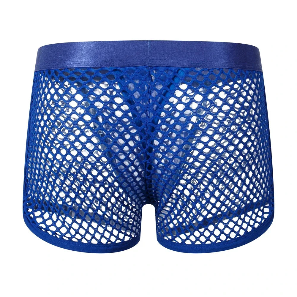 Jockmail Reveal All Fishnet Underwear Shorts