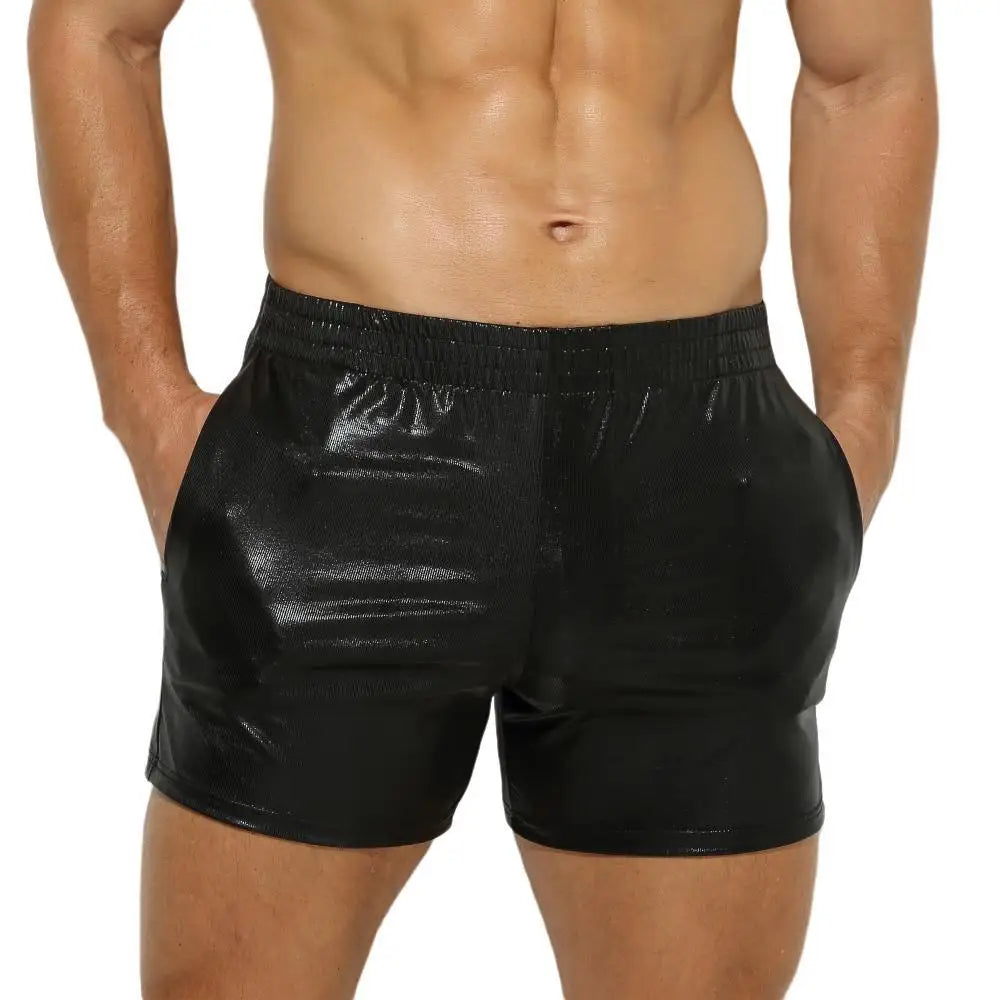 Metallic Sleek Pocket Shorts