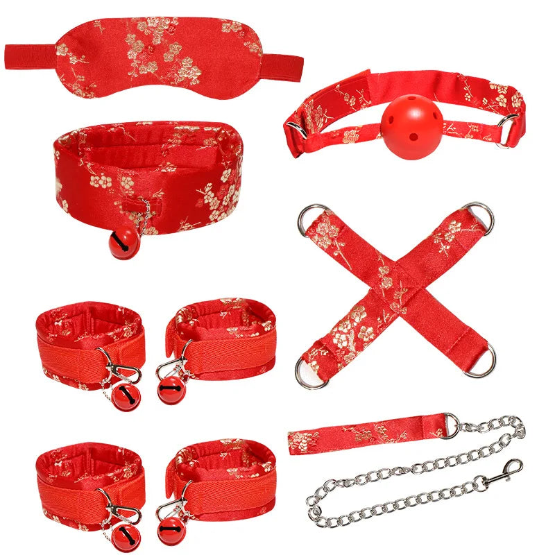 Sensual Shackles Red Hot Bondage Kit