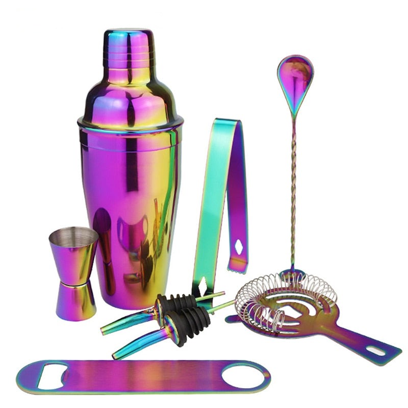 Rainbow Cocktail Shaker Set