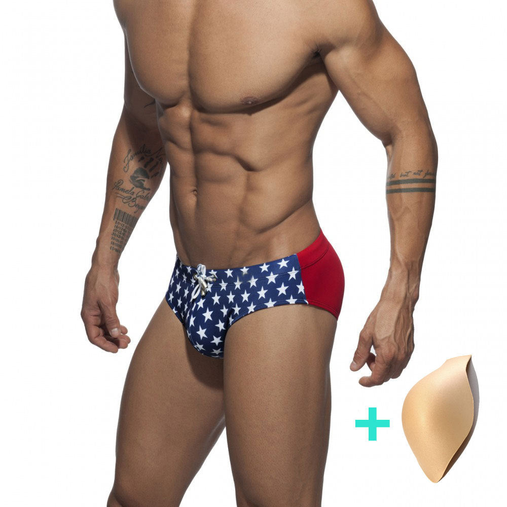 Star-Spangled Swim Briefs