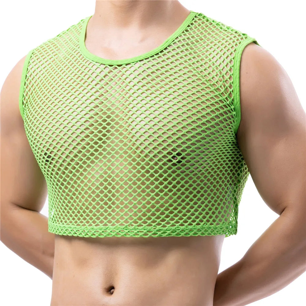 Rave Netted Crop Tank