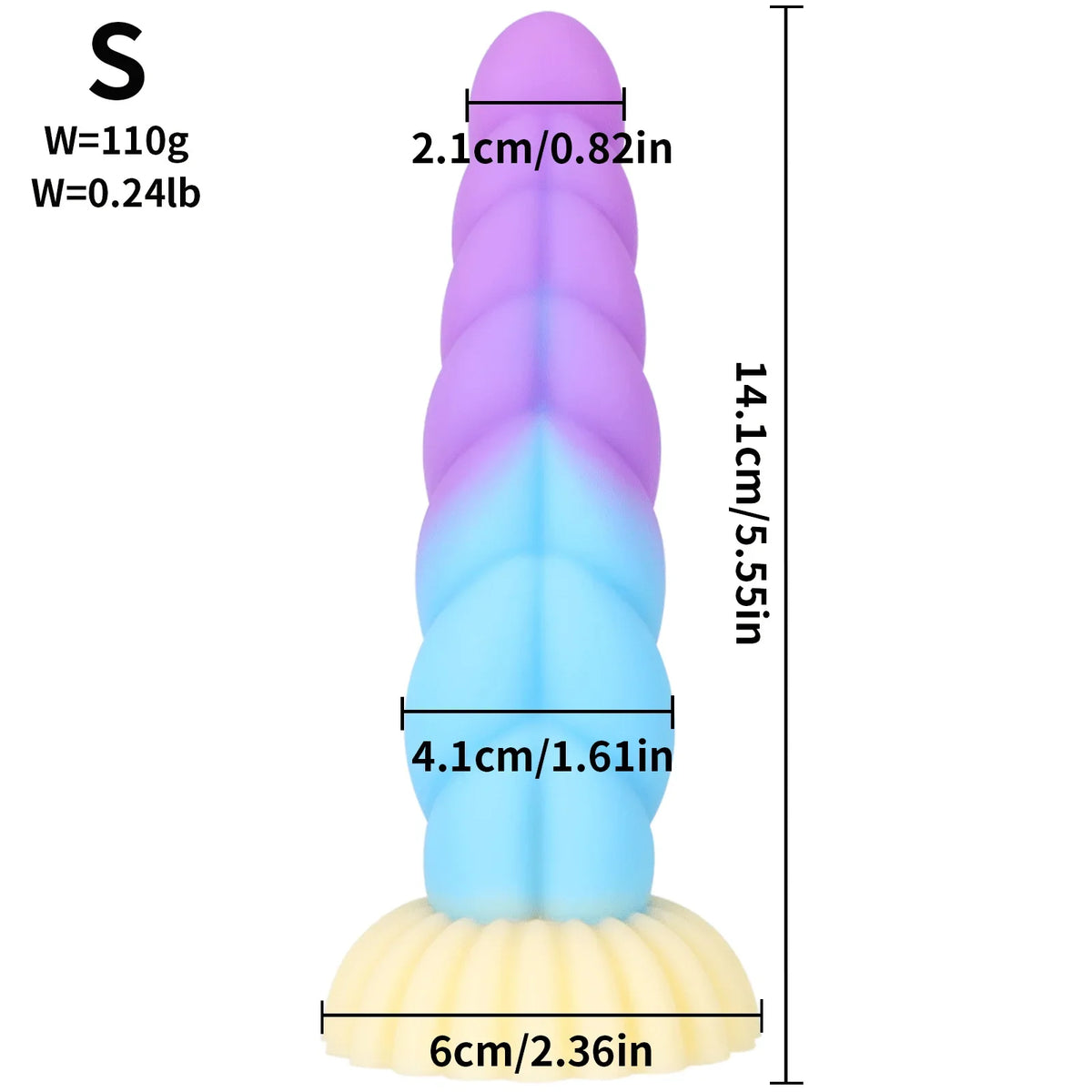 Realistic Multi-Color Alien Dildo