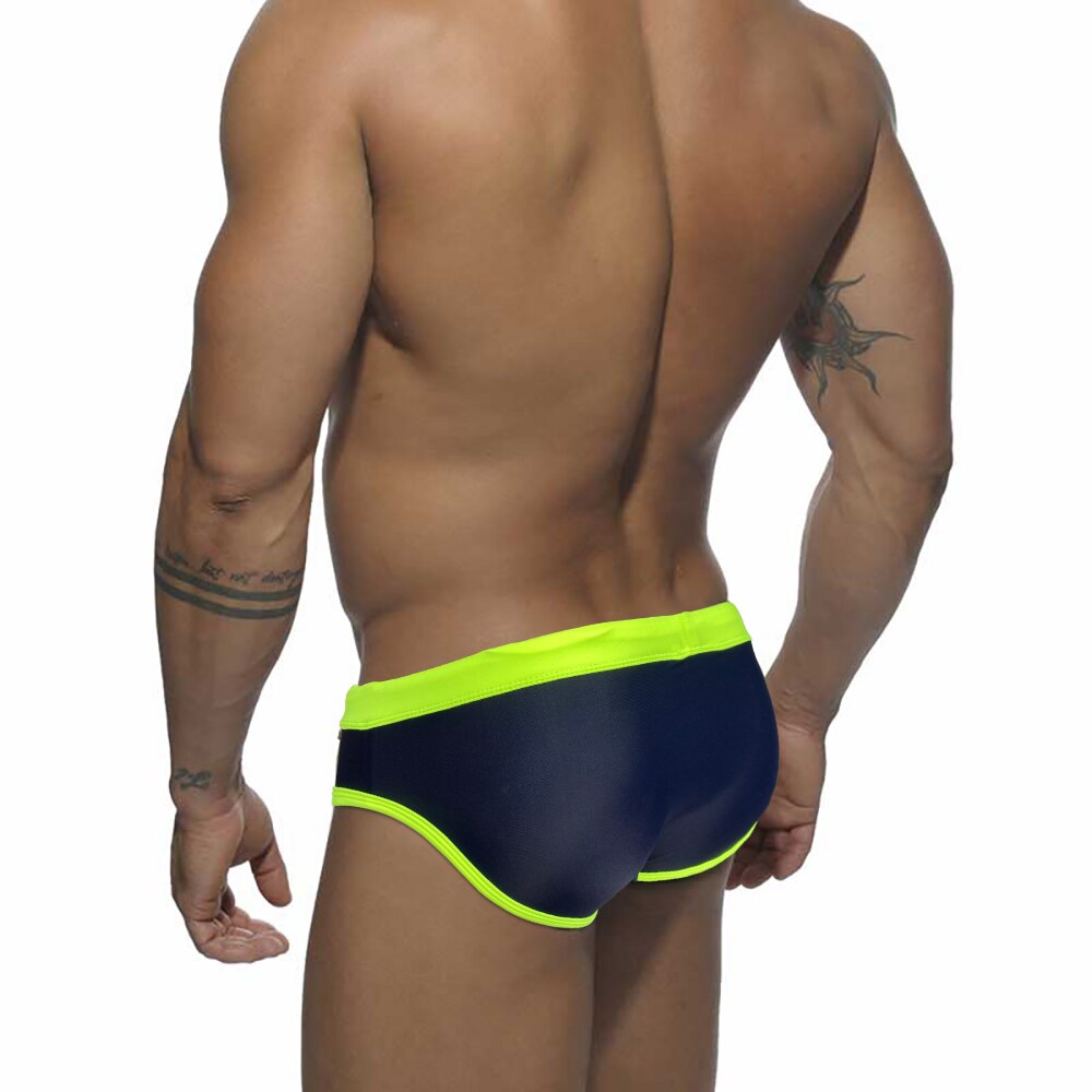 Racing Stripe Drawstring Swim Briefs