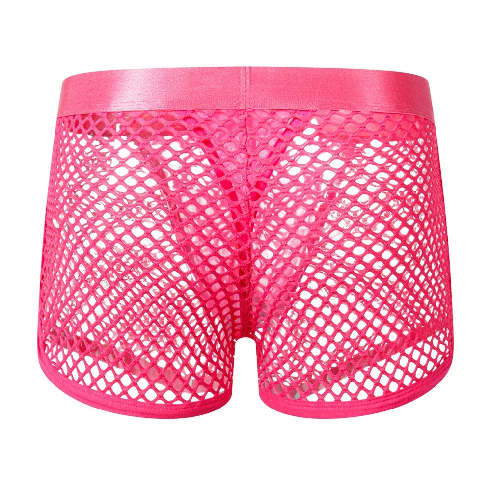 Jockmail Reveal All Fishnet Underwear Shorts