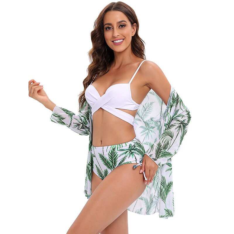 Tropicali 3 Piece Bikini Set with Cover Up