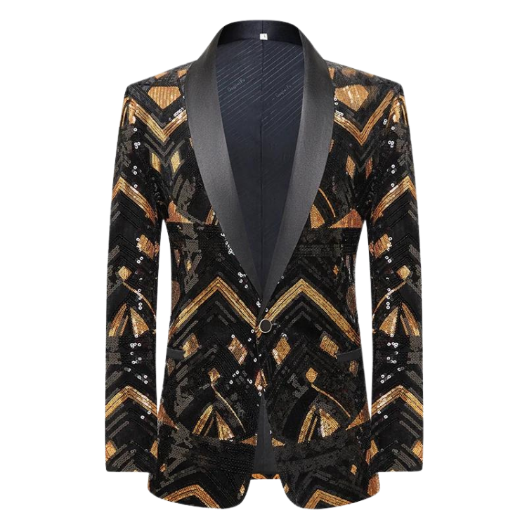 Sequin Statement Semi-Formal Blazer