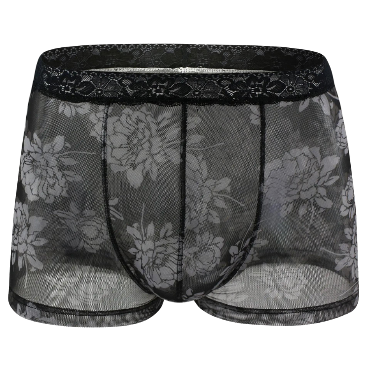 Sexy Floral Lace Underwear Boxer Briefs
