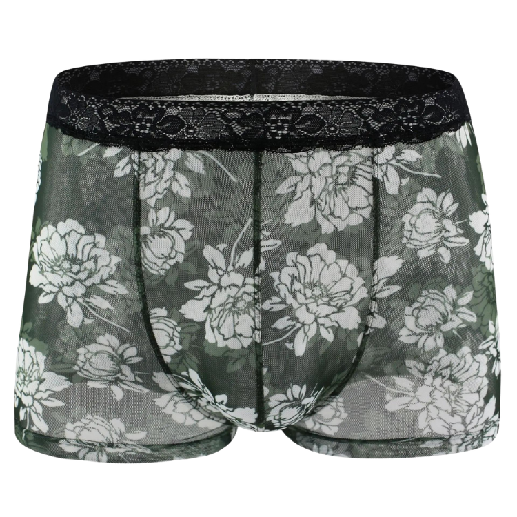 Sexy Floral Lace Underwear Boxer Briefs