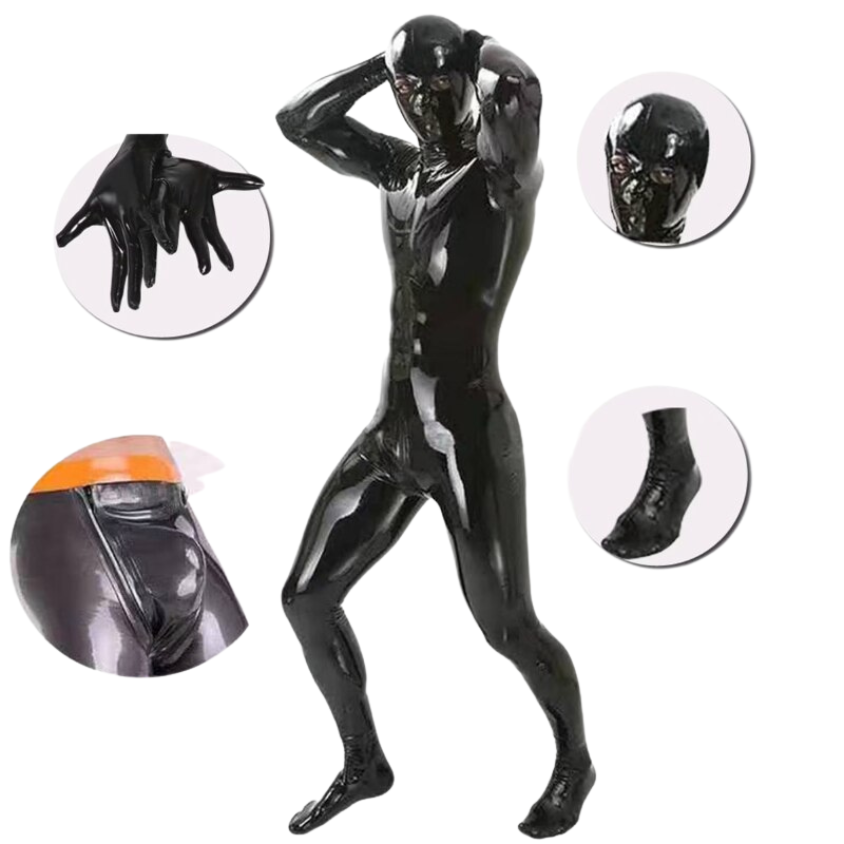 Sexy Subservient Spandex Catsuit